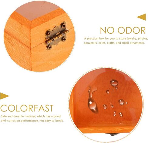 Wooden Specimen Box Wooden Glass Display Box Retro Style Jewelry Necklace Ring Wrapping Box with Glass Clear Window Wooden Coin Display Case for Home Shop Countertop Showcase in Kuwait