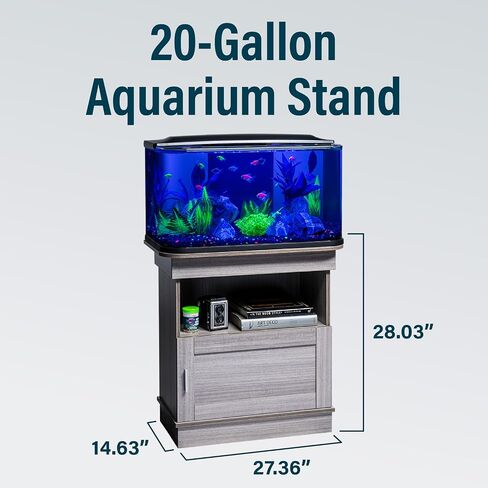 مجموعة حوض السمك الزجاجية GloFish، سعة 20 جالون، تتضمن عصا إضاءة LED زرقاء ممتازة وترشيح متكامل، مثالية للمبتدئين أو الهواة المتمرسين، تصميم سلس ومنحني in Saudi Arabia