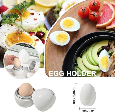 Microwave Egg Boiler 1 Egg Capacity Microwave Egg Cooker for Hard Boiled Eggs Microwave Egg Maker Under 9 minutes Medium and Hard Boiled Egg Cooker Rapid Egg Boiler Microwavable Egg Poacher in Saudi Arabia