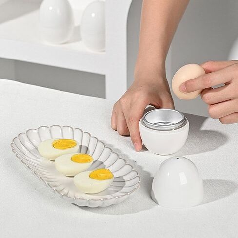 Microwave Egg Boiler 1 Egg Capacity Microwave Egg Cooker for Hard Boiled Eggs Microwave Egg Maker Under 9 minutes Medium and Hard Boiled Egg Cooker Rapid Egg Boiler Microwavable Egg Poacher in Saudi Arabia