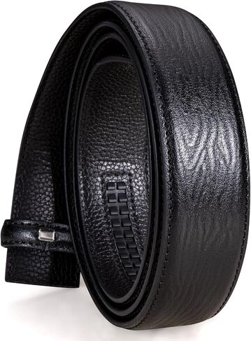 Barry.Wang Mens Color Belt Fashion Genuine Leather Ratchet Automatic Buckle Luxury Gift Box in Kuwait