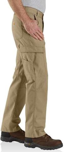 بنطلون للعمل من Carhartt Mens Force مريح مناسب للتمزق من قماش البضائع للعمل in Saudi Arabia