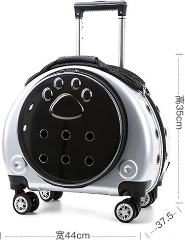 GAMAK Pet Suitcase Hard Shell with Wheels and Telescopic Handls for Small Cats and Dogs, Breathable Rolling Cat Carriers Backpack Multiple Carrying Options (Color : E) in Saudi Arabia