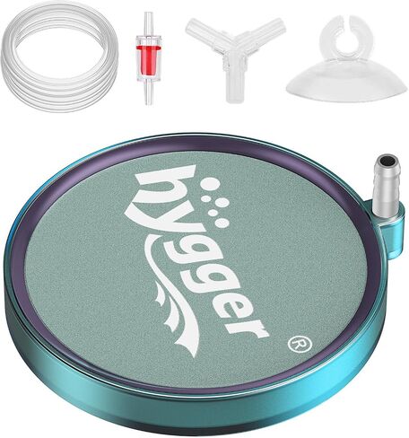 hygger Aquarium Air Stone 2 Inch, Fish Tank Bubbler Stone, Air Bubble Aerator Oxygen Diffuser, Air Pump Accessories for Aquariums, Fish Tanks, Hydroponics and Ponds in Saudi Arabia