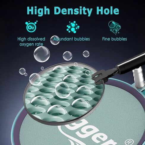 hygger Aquarium Air Stone 2 Inch, Fish Tank Bubbler Stone, Air Bubble Aerator Oxygen Diffuser, Air Pump Accessories for Aquariums, Fish Tanks, Hydroponics and Ponds in Saudi Arabia