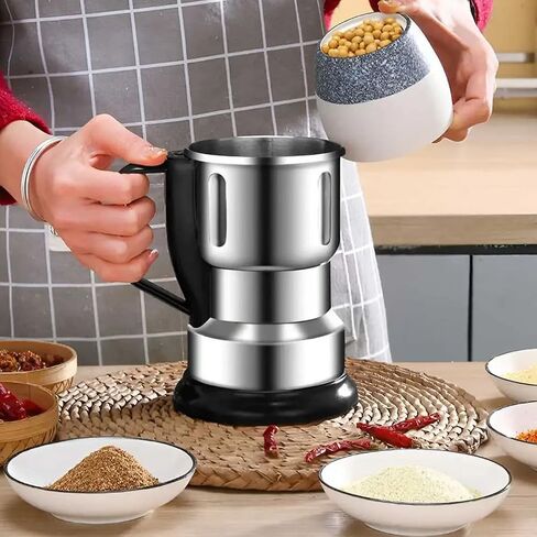 Electricc Powderr Grinderrs Smalll Foods Processor Fine Powder Creator 40000 Rpm Speed ​​قابل للتعديل مناسب لمطحنة الحبوب والجوز والتوابل in Kuwait