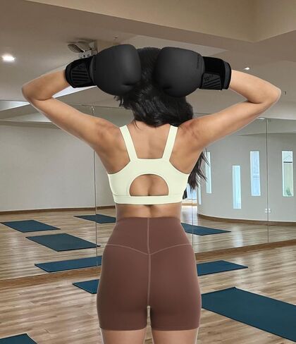 Comper Racerback Sports Bras for Women High Impact Workout Bra Medium Support Wide Straps Running Sport Bras Yoga Tank Tops in Saudi Arabia