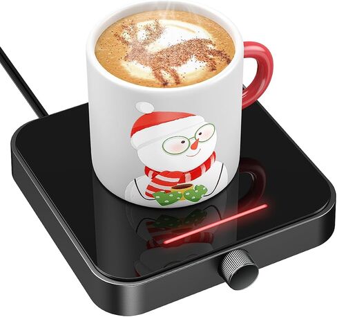 Maestri House Mug Warmer, Electric Coffee Cup Warmer for Desk with 3-Temp Settings,Auto Shut Off, Constant Temperature Heating for Beverage, Milk, Tea and Hot Chocolate at Home & Office (Gold) in Saudi Arabia