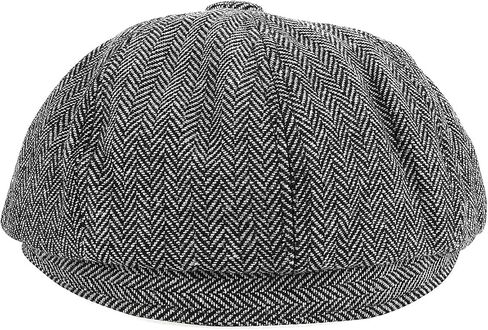 قبعة KeepSa Newsboy قبعة Baker Boy Hat قبعات مسطحة - 8 لوحات Peaky Herringbone Tweed Gatsby Hat Ivy Irish Cap للرجال والنساء in Kuwait