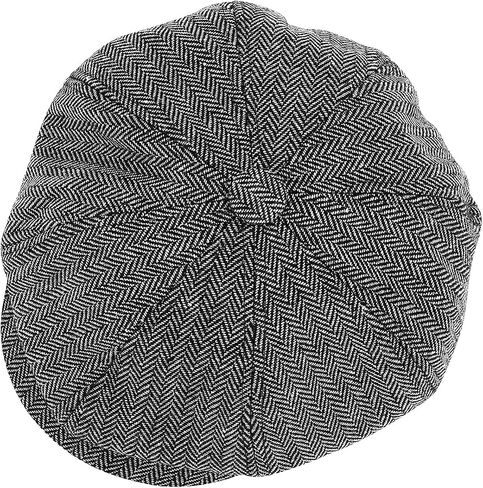 قبعة KeepSa Newsboy قبعة Baker Boy Hat قبعات مسطحة - 8 لوحات Peaky Herringbone Tweed Gatsby Hat Ivy Irish Cap للرجال والنساء in Kuwait
