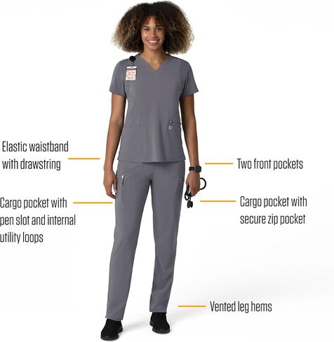 Carhartt Women's Straight Leg Cargo Scrub Pant in Saudi Arabia