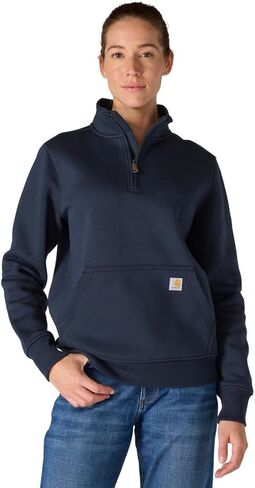 سويت شيرت Carhartt نسائي مريح متوسط ​​الوزن برقبة وهمية وربع سحاب in Saudi Arabia