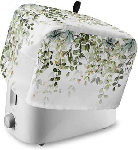 غطاء محمصة شريحتين، غطاء فرن محمصة من أوراق الأوكالبتوس الزرقاء مع جيوب، فرع التوت، واقي أدوات خبز طبيعية، أغطية غبار لأجهزة المطبخ الصغيرة وحماية بصمات الأصابع للنساء in Kuwait