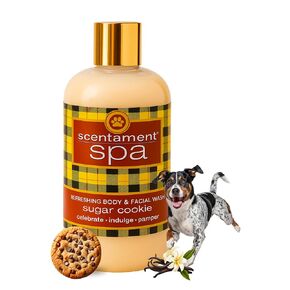 Best Shot Scentament Spa Refreshing Body & Facial Wash for Dogs & Cats, Waterless Dog Wash & Tear Stain Remover, Pet Gentle Face Wash for Sensitive Skin, Sugar Cookie Scent, 16 fl oz in Kuwait