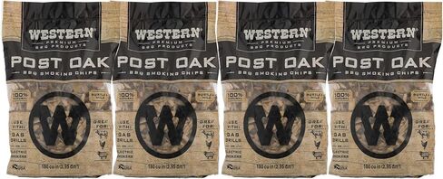 Western BBQ Smoking Wood Chips Variety Pack Bundle (4)- Apple, Mesquite, Hickory, and Cherry Flavors (Original Version) in Saudi Arabia
