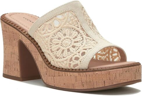 Lucky Brand Women's Talvy Macrame Platform Sandal Mule in Saudi Arabia