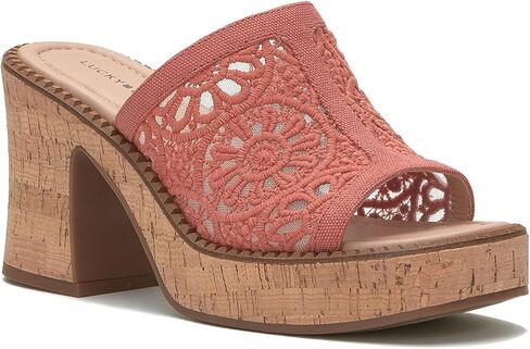 Lucky Brand Women's Talvy Macrame Platform Sandal Mule in Kuwait