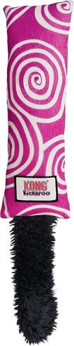 KONG Kickeroo Swirl Cat Toy – Plush with Crinkle Sound, Soft Catnip Toy for Indoor Cats – Assorted Colors in Saudi Arabia