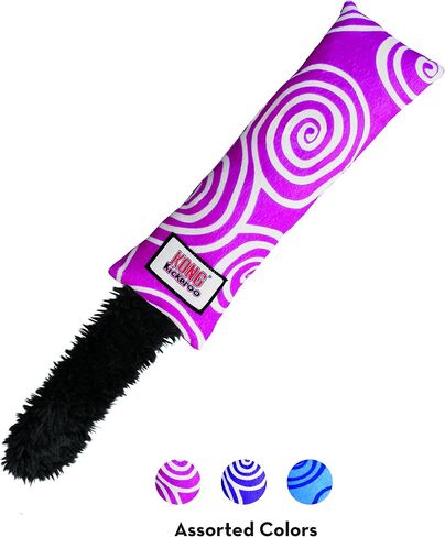 KONG Kickeroo Swirl Cat Toy – Plush with Crinkle Sound, Soft Catnip Toy for Indoor Cats – Assorted Colors in Saudi Arabia
