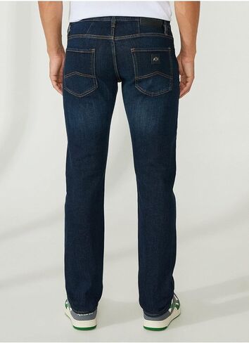 A|X ARMANI EXCHANGE mens 5 Pocket Pocket Slim Denim Jeans, Dark Wash/Tobacco Stitching/Stretch Cotton, 34 US in Saudi Arabia