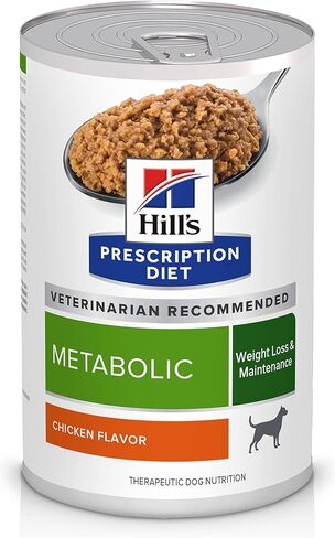 Hill's Prescription Diet Metabolic Weight Management Chicken Flavor Wet Dog Food, Veterinary Diet, 13 oz. Cans, 12-Pack in Saudi Arabia
