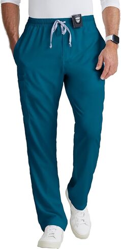 BARCO Grey's Anatomy Scrubs - Evan Scrub Pant for Men, Elastic Waist with Zip Fly, Straight Leg Men's Scrub Pant in Saudi Arabia