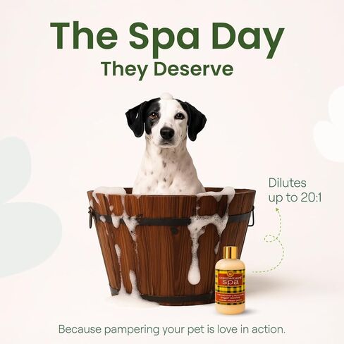 Best Shot Scentament Spa Refreshing Body & Facial Wash for Dogs & Cats, Waterless Dog Wash & Tear Stain Remover, Pet Gentle Face Wash for Sensitive Skin, Sugar Cookie Scent, 16 fl oz in Kuwait