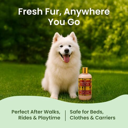 Best Shot Scentament Spa Refreshing Body & Facial Wash for Dogs & Cats, Waterless Dog Wash & Tear Stain Remover, Pet Gentle Face Wash for Sensitive Skin, Sugar Cookie Scent, 16 fl oz in Kuwait