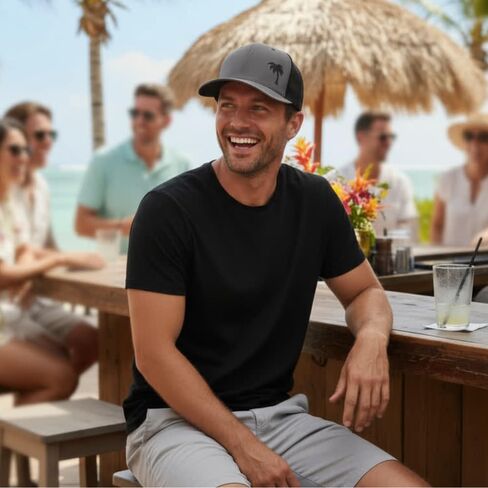 LINDO Trucker Hat - Palm Tree Series in Kuwait