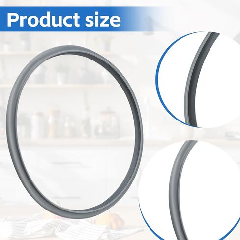 Pressure Cooker Sealing Ring Replace for 6068559990, Pressure Cooker Gasket Replacement Compatible with WMF 4.5-, 6.5- & 8.5-Quart Pressure Cookers, Food-Grade Silicone Gasket in Saudi Arabia