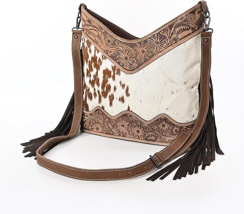 Women Natural Cowhide Leather Crossbody Bag With Detachable Strap in Saudi Arabia
