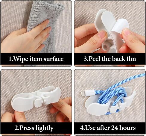 6PCS Appliance Cord Organizer, Cord Organizer for Appliances, Appliance Cords Wrap Upgraded Kitchen, Cords Holder Wrappers Stick on Pressure Cooker, Coffee Maker, Air Fryer and Blender White in Saudi Arabia