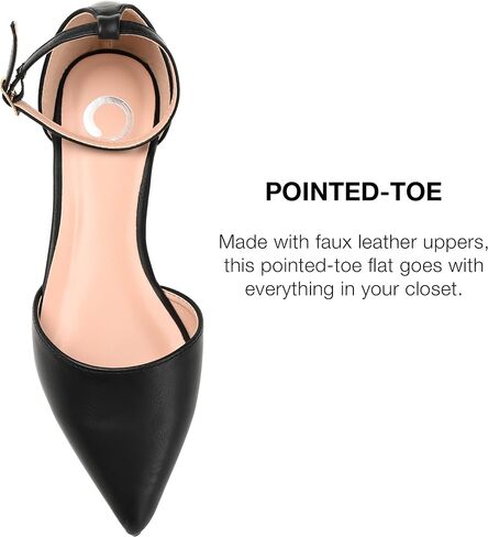 Journee Collection Womens Reba Closed Toe Ankle Strap Slide, Black, Size 9.0 in Saudi Arabia