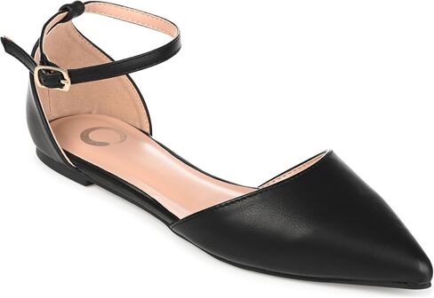 Journee Collection Womens Reba Closed Toe Ankle Strap Slide, Black, Size 9.0 in Saudi Arabia