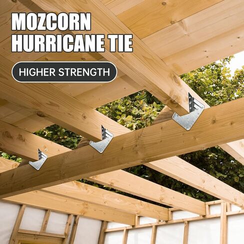 20 حزمة إعصار العلاقات 2x4 لربط الخوارش سقف الجمالون توصيل الأخشاب ، ومقياس الشقوق 12 (2.6 مم) ، مقاومة للتآكل ، أسود in Saudi Arabia