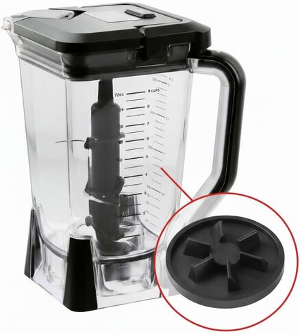 بديل لإبريق خلاط النينجا 72oz XL كوب مع غطاء علوي ومجموعة 6 شفرات، بديل لخلاط النينجا BL610 BL710WM BL710WMC CT610 C0610B CT610C CT611C CO650B in Saudi Arabia
