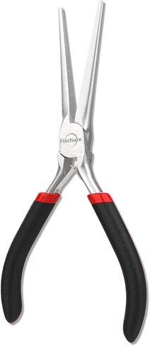 6 Inch Long Needle Nose Pliers Set 2 PCs – Heavy Duty Carbon Steel, Insulated, Non-Serrated, Long Nose Pliers with PVC Coating & Rust Proof Finish for Long Reach in Kuwait