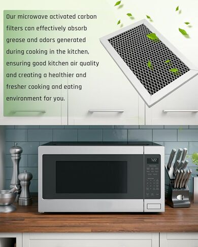 2 Pcs Microwave Grease Filter Fit for GE JVM6175SF1SS, JVM6175SK1SS, JVM6175SK2SS, JVM6175SK3SS in Kuwait