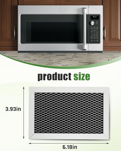 2 Pcs Microwave Grease Filter Fit for GE JVM6175SF1SS, JVM6175SK1SS, JVM6175SK2SS, JVM6175SK3SS in Kuwait