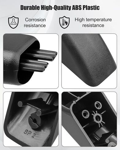WB07X10034 غطاء نهاية مقبض الفرن مناسب لموقد الفرن الكهربائي العام استبدال AP3623187 242863 AH229187، عبوتان in Saudi Arabia