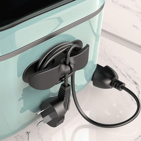 5PCS Cord Organizer For Appliances,Kitchen Appliance Cord Winder Holder, Cable Wrapper Stick Firmly for Coffee Maker Pressure Cooker in Saudi Arabia