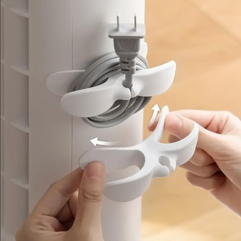 5PCS Cord Organizer For Appliances,Kitchen Appliance Cord Winder Holder, Cable Wrapper Stick Firmly for Coffee Maker Pressure Cooker in Saudi Arabia