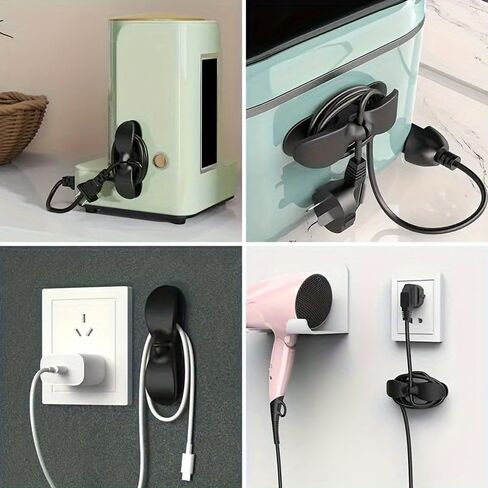 5PCS Cord Organizer For Appliances,Kitchen Appliance Cord Winder Holder, Cable Wrapper Stick Firmly for Coffee Maker Pressure Cooker in Saudi Arabia