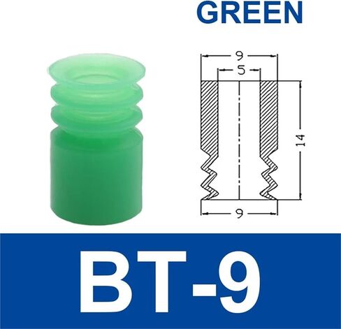 1PCS ZP-02/03/04/05 Single Layer Round White Silicone Black NBR Mini Manipulator Vacuum Suction Cup(BT-7,QRB1) in Saudi Arabia
