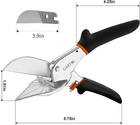 GARTOL 45-135° Adjustable Miter Shears, Quarter Round Cutter for PVC & Trim in Kuwait