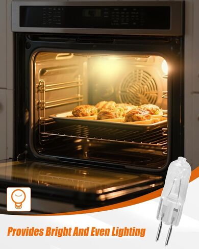 WB02X35488 Microwave Halogen Light Bulb Fit for GE Oven, 130V 50W Microwave Oven Halogen Lamp 4 Pack in Saudi Arabia