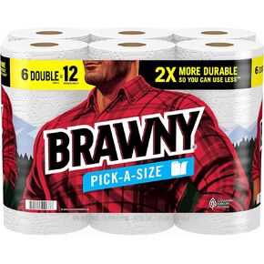 Brawny® Pick-A-Size® Paper Towels, 1 Mega Roll = 4 Regular Rolls in Kuwait