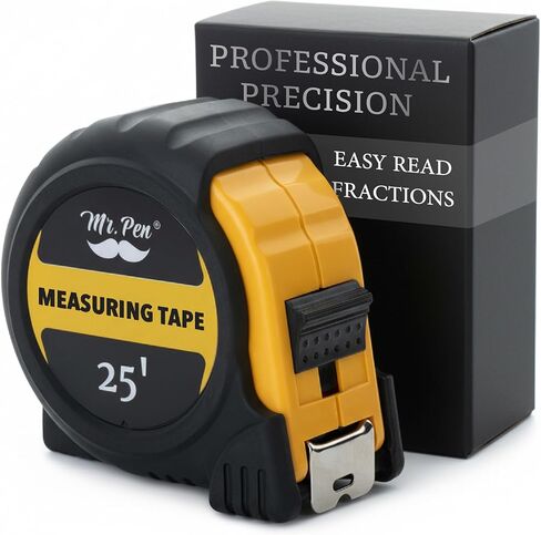 Mr. Pen- Tape Measure, 25-Foot, Steel Measuring Tape, Retractable Measuring Tape, Tape Measure with Fractions, Easy Read Tape Measure, Tape Measure 25 ft, Steel Tape Measure. in Saudi Arabia