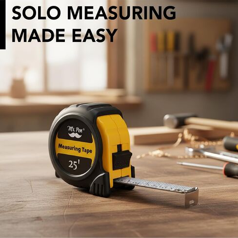 Mr. Pen- Tape Measure, 25-Foot, Steel Measuring Tape, Retractable Measuring Tape, Tape Measure with Fractions, Easy Read Tape Measure, Tape Measure 25 ft, Steel Tape Measure. in Saudi Arabia