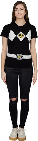 Mighty Morphin Power Rangers Red Blue Yellow Pink Green Black White Blue Costume T-Shirt in Kuwait